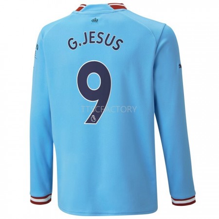 Fußballtrikots Manchester City G.Jesus 9 2022-2023 Langarm Heimtrikotsatz kaufen